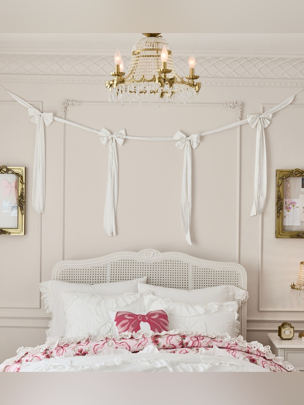 NWT LoveShackFancy Satin Bow Garland